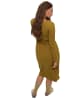 Studio Untold Midikleid in bronzebraun