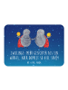 Mr. & Mrs. Panda Magnet Zwillinge Spaß mit Spruch in Sternenhimmel Blau