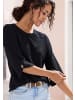 LASCANA 3/4-Arm-Shirt in schwarz