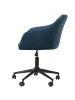 Beliani Bürostuhl VENICE in Blau/Schwarz - (W) 64 x (H) 89 x (L) 45 cm