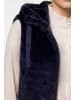 monari Weste aus Kunstpelz mit Stehkragen und Reißverschluss in Dark Blue