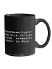 Mr. & Mrs. Panda Kaffeebecher Spruch Wassermann Logik mit Spruch in Schwarz