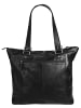 SPIKES & SPARROW Shopper echt Leder in schwarz