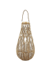 Beliani Laterne TONGA in Braun - (W) 39 x (H) 77 x (L) 39 cm