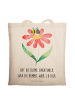 Mr. & Mrs. Panda Tragetasche Hummel Blume mit Spruch in Creme