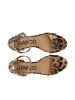 Bianco Sandalen mit breiten Riemen in LeoPrint