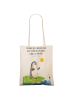 Mr. & Mrs. Panda Uni Tasche Pinguin Surfer mit Spruch in Creme