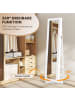 COSTWAY 360° drehbarer Schmuckschrank in Weiß