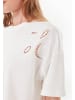 Organication T-Shirt "WOR19212" in Cremeweiß