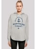 F4NT4STIC Oversized Hoodie Nordsee Knut & Jan Hamburg in grau