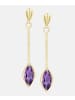 Vanlere Ohrhänger aus 375 Gelbgold mit Amethyst