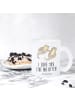 Mr. & Mrs. Panda Tasse Otter Hände halten mit Spruch in Transparent