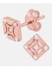 Diamant L'éternel Ohrstecker aus 375 Roségold mit Zirkonia in Roségold