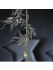 MARELIDA LED Drahtlichterkette glitzernde Blätter 30 LED L: 150cm in silber