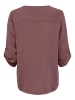 JACQUELINE de YONG Design Shirt TOP JDYDIVYA Freizeit Hemd V-Neck Bluse in Braun-2