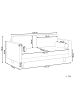Beliani 3-Sitzer Sofa NURMO in Beige/Braun - (W) 177 x (H) 78 x (L) 74 cm