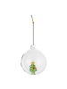 Butlers Glaskugel HANG ON Tannenbaum in Transparent