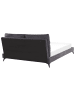 Beliani 2-tlg Doppelbett MELLE in Grau/Schwarz