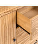 Beliani Sideboard LEONORA in Braun - (W) 190 x (H) 80 x (L) 40 cm