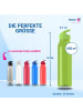 elasto Trinkflasche Active "Wave" in transparent-lime/lime - 650 ml