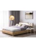 Beliani 2-tlg Doppelbett PARIS in Gold/Silber