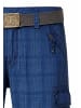 Timezone Wadenlange Cargo Shorts Gürtel Reißverschluss in Blau