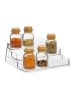 relaxdays Gewürzorganizer in Transparent - (B)26 x (H)10,5 x (T)24 cm