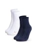 Occulto 2er Pack kurze Rennradsocken Thomas in Navy-Weiß