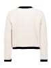 Betty Barclay Grobstrickjacke mit Knopfleiste in Patch Beige/Black
