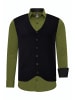 Rusty Neal Hemd mit Weste 2er Set in Khaki