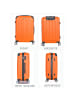 Cheffinger Reisekoffer Koffer 3 tlg Hartschale Trolley Set Kofferset Handgepäck in Orange