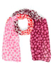Codello Webschal in pink weiß - 0001