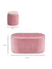 HOMCOM Sitzbank in Rosa 81L x 40B x 41H cm