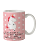 Mr. & Mrs. Panda Kaffeetasse Einhorn Wut mit Spruch in Rot Pastell