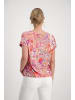 monari T-Shirt in apricot gemustert