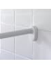 Wenko Universelle Duschstange, 80 x 80/, verchromt in Silbern, (B) 90 x (L) 90 cm