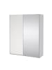 ebuy24 Schiebetürenschrank Catania (2-türig) Weiß 179 x 67 cm