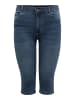 ONLY Carmakoma 3/4Capri Jeans Shorts Denim Hose Übergröße Plus Size CARAUGUSTA in Blau