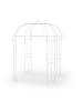 relaxdays Rosenpavillon in Weiß - (B)211 x (H)269 x (T)211 cm
