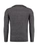 KEY LARGO Pullover 'Dignity' in dunkelgrau-meliert