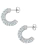 Yokoamii Ohrringe aus Messing mit Zirkonia in silber