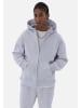 COFI 1453 Basic ZIP Hoodie in Grau-Melange