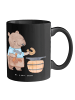 Mr. & Mrs. Panda Bedruckte Tasse Schmied Herz ohne Spruch in Schwarz