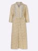 Sieh an! Druckkleid in ecru-camel-bedruckt