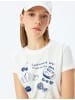 KOTON TSHIRT SS in Ekru