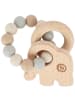 Bieco Spielwaren Greifling Holz Natur mit Silikon Elefant - ab Geburt in Beige