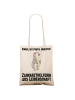 Mr. & Mrs. Panda Tasche Zahnarzthelferin Leidenschaft mit Spruch in Creme