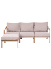 Beliani 4-tlg Sitzgruppe RIVELLO in Braun/Beige