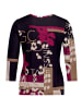 Betty Barclay Basic Shirt mit Rundhalsausschnitt in Black/Dark Red