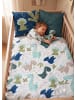 JACK Waschbare Kinder Wende Bettdecke 135x200cm Kissenbezug 80x80cm Dino